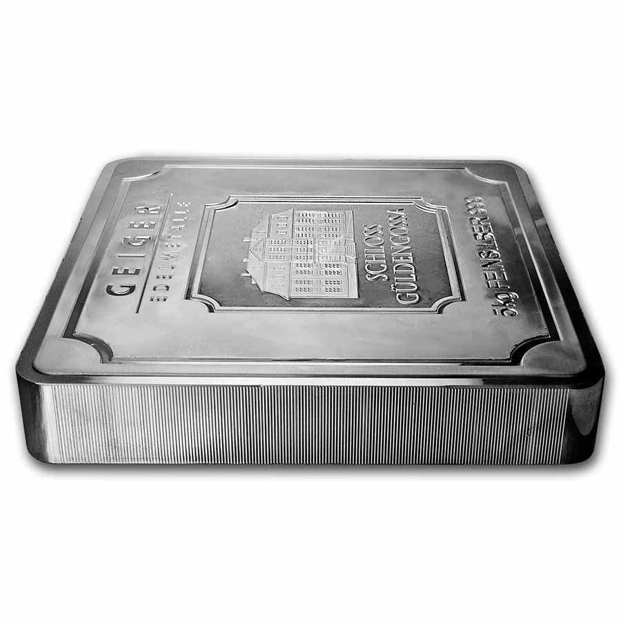 5 Kilo Silver Bar - Geiger Edelmetalle (Original Square Series